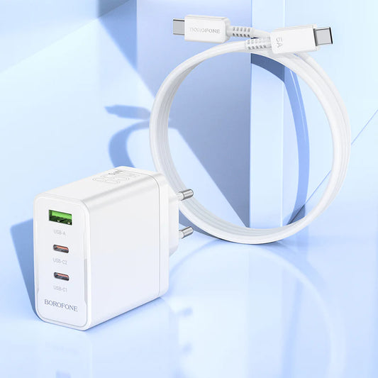 Borofone BN12 65W Three Port Fast Charger